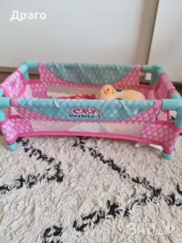 Cry Babies комплект количка, легло, столче за хранене, снимка 10 - Кукли - 48917254