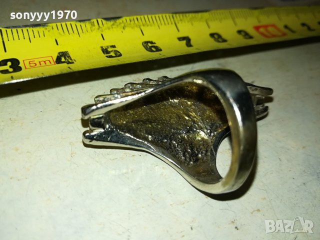 ГОЛЯМ ПРЪСТЕН С КАМЪНИ 0107230717, снимка 7 - Колекции - 41409592