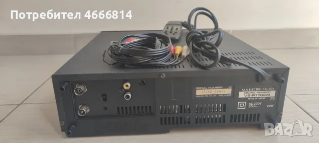 Видео  AKAI VHS , снимка 3 - Плейъри, домашно кино, прожектори - 55810813