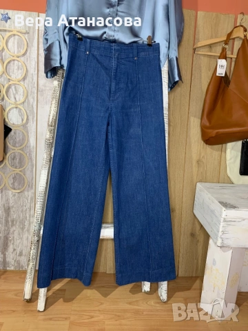 💙💙💙 Zara🩵 Широка кройка дънки от еластичен деним👖