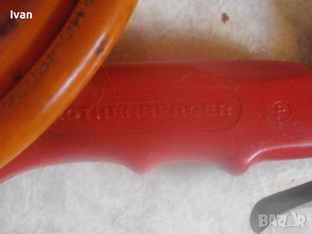 Газова Горелка 89 ROTHENBERGER-За Хидроизолации/Покриви-С Маркуч 5 м и Редуцир Вентил-Оригинални-Отл, снимка 12 - Други инструменти - 42121837