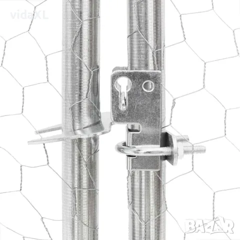 vidaXL Открита кучешка колиба с бягаща пътека 7x3x1,9 m, снимка 7 - За кучета - 56147013