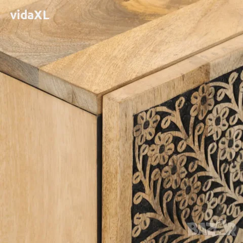 vidaXL Страничен шкаф 40x33x75 см манго масивно дърво, снимка 6 - Бюфети - 56147307