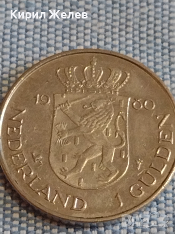 Две монети 1 гулден 1980г. / 2 1/2 гулдена 1980г. Недерландия перфектно състояние за КОЛЕКЦИЯ 30292, снимка 2 - Нумизматика и бонистика - 44525842