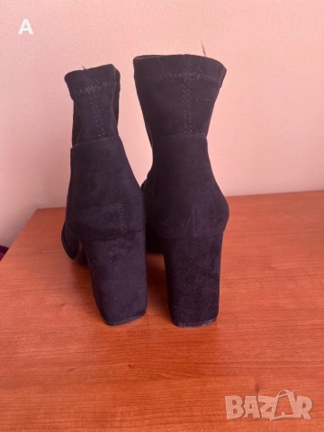  Дамски боти естествен велур, снимка 4 - Дамски боти - 47348546