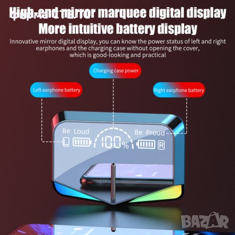 	 Геймърски слушалки STELS M28, True Wireless, IPX2, Bluetooth, Touch Control, Черен, снимка 9 - Безжични слушалки - 41514738