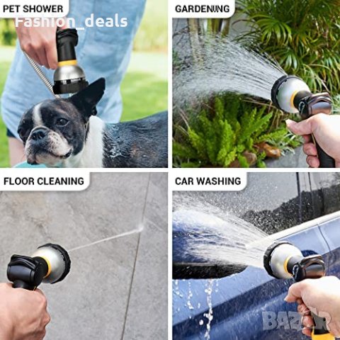 Нов Градински маркуч 15 метра + пистолет 8 вида струя поливане градина, снимка 5 - Други - 40336571