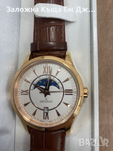 Оригинален швейцарски часовник GROVANA 1204.1, снимка 5 - Мъжки - 36305577