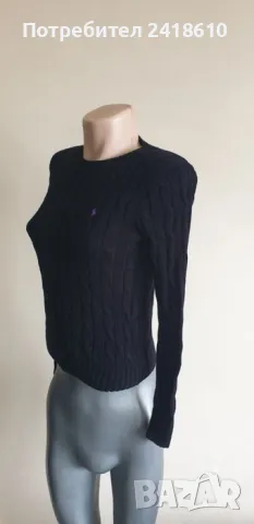 POLO Ralph Lauren Cable Pima Cotton Size S НОВО! ОРИГИНАЛ! Дамски Пуловер!, снимка 7 - Блузи с дълъг ръкав и пуловери - 48253212