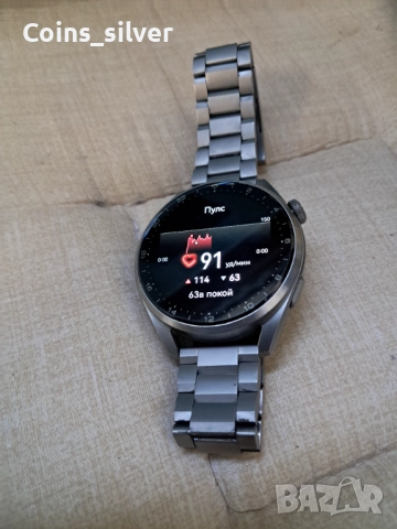 Смарт часовник huawei watch 3 pro titanium, снимка 3 - Смарт часовници - 52847214