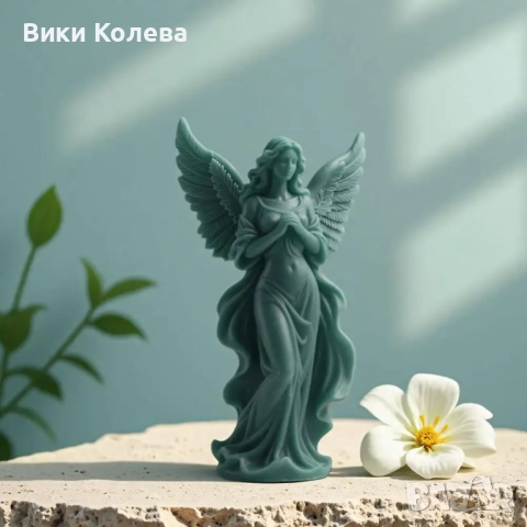 Силиконов мод – Ангел с разперени крила, снимка 2 - Форми - 51757720