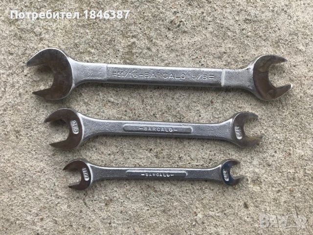 Гаечни инчови ключета Barcalo USA, снимка 1 - Ключове - 41241785