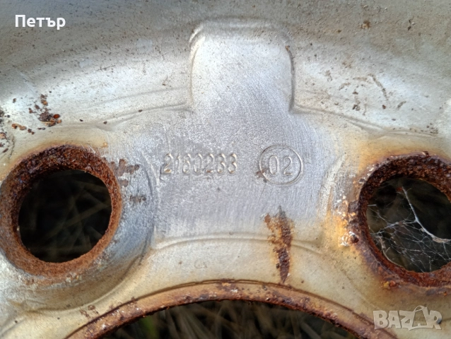 1 брой Железна джанта 16ска Мерцедес спринтер фолцваген крафтер 2006-2017г, снимка 2 - Гуми и джанти - 52030559