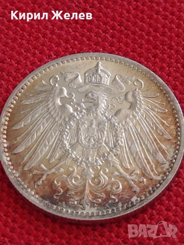 СРЕБЪРНА МОНЕТА 1 марка 1915г. Германска империя Вилхелм втори 86581, снимка 11 - Нумизматика и бонистика - 40464733