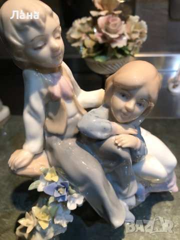 Порцеланова фигурка «Деца на дънер «, снимка 2 - Статуетки - 41329831