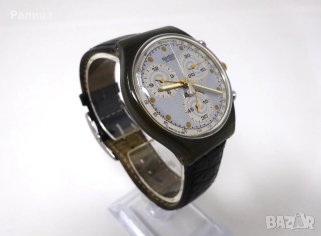 Часовник Swatch хронограф с 22 камъка, снимка 3 - Мъжки - 53639143