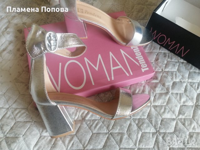 Нови! Дамски обувки с  ток , снимка 4 - Дамски елегантни обувки - 40596305