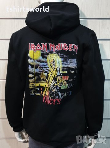 Нов мъжки суичър с дигитален печат на музикалната група IRON MAIDEN - KILLERS с ГРЪБ, снимка 7 - Суичъри - 39142157
