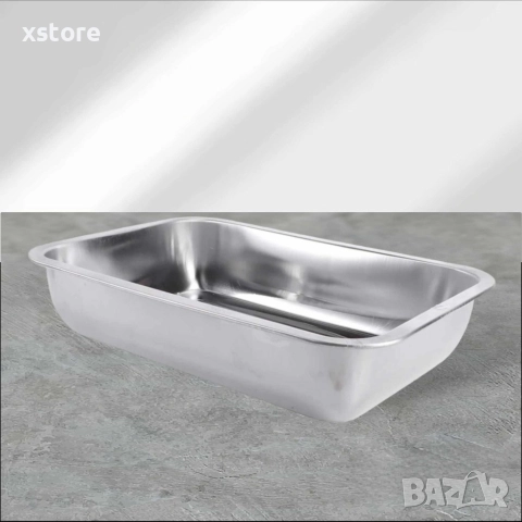 Дълбока тава от неръждаема стомана за печене на агнешко, пилешко, свинско и др., снимка 5 - Съдове за готвене - 52794149
