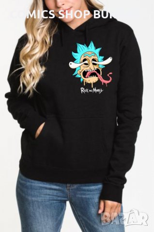 Суичър унисекс без цип RICK and MORTY, снимка 12 - Суичъри - 34690748