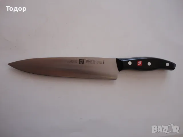 Уникален нож на шеф готвач Henckels Friodur Solingen, снимка 7 - Ножове - 49603376