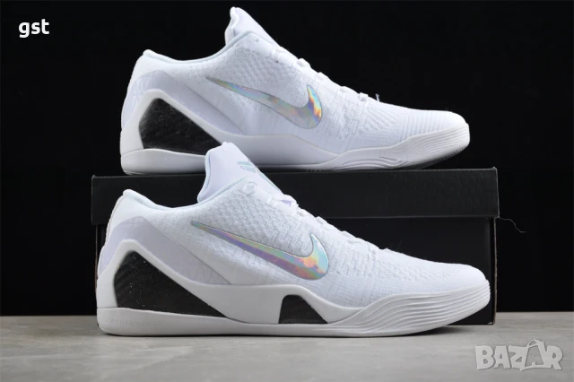 Уникални Редки Nike Kobe 9 Pure White High Elite Low маратонки кецове мъжки дамски , снимка 1