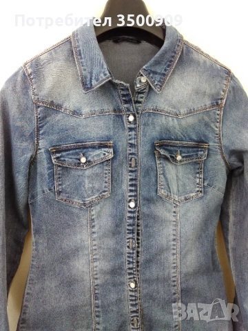 дамска дънкова риза, снимка 2 - Ризи - 51733800