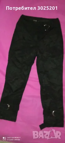 НОВ!!! Спортно- елегантен  Дамски Панталон 7/ 8  с ленти  С М  , снимка 7 - Панталони - 50441710