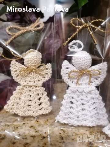 Плетени ангелчета , снимка 2 - Декорация за дома - 39378704