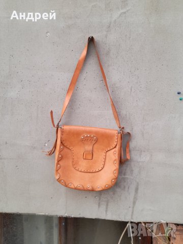 Стара дамска кожена чанта #20
