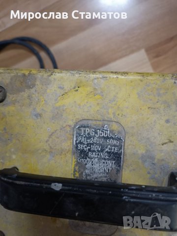 Трансформатор 240/110 волта ТПГ-1500 Вата Transformer TPG-1500W 240/110 V, снимка 2 - Други машини и части - 39853207