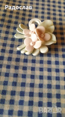 Стара порцеланова брошка, снимка 3 - Други - 41698873