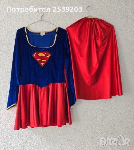 Рокля Superwoman размер Л-ХЛ, снимка 8 - Рокли - 52190481
