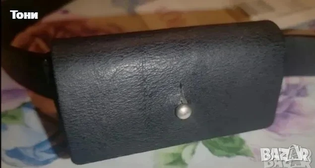 S.Oliver Оригинал Нов Мъжки Колан с Мини Портмоне от Естествена Кожа с Етикет 90см , снимка 3 - Колани - 53729253