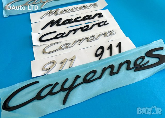 Надпис Cayenne S, емблема, бадж, порше,, 911, macan, carrera, снимка 2 - Аксесоари и консумативи - 42031580