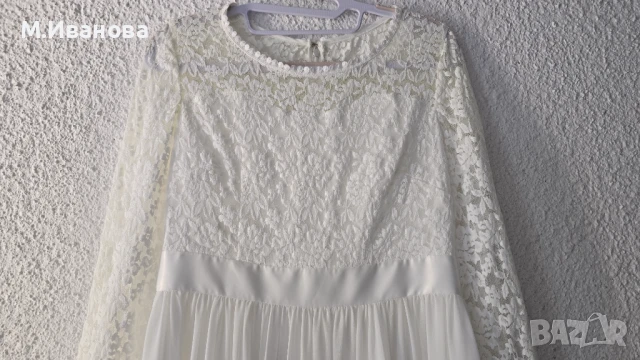 Булчинска рокля  размер S/М - НОВА, снимка 6 - Рокли - 50923586