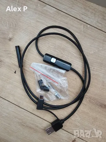 USB Ендоскоп / Инспекционна камера за телефон и компютър (USB, Type-C, Micro-USB)
