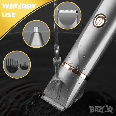 Personal Groomer Bikini Trimmer, Тример, USB акумулаторна IP7X Водоустойчив, снимка 4 - Друга електроника - 49105110