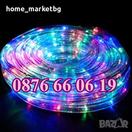 Многоцветен светещ коледен маркуч 10 м + контролер, снимка 4 - Декорация за дома - 52426377