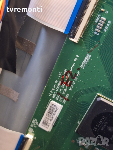 T-CON 6870C-0546A for, PHILIPS 43PUS6551/12 for DISPLAY TPT430U3-EQLSJA.G REV:SC4A​, снимка 2 - Части и Платки - 44790049