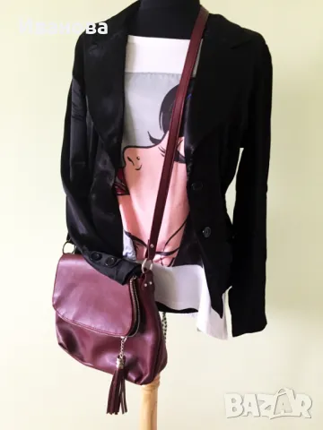 Черно сако. Блейзър.Колан. Черен сатен. Блейзер, снимка 3 - Сака - 49608256