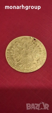 Златна монета 4 австрийски дуката Франц Йосиф, снимка 2 - Други - 53252243