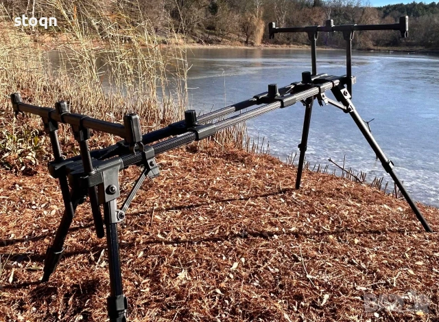 Шаранджйиска стойка за 3 броя въдици , снимка 2 - Такъми - 53004525