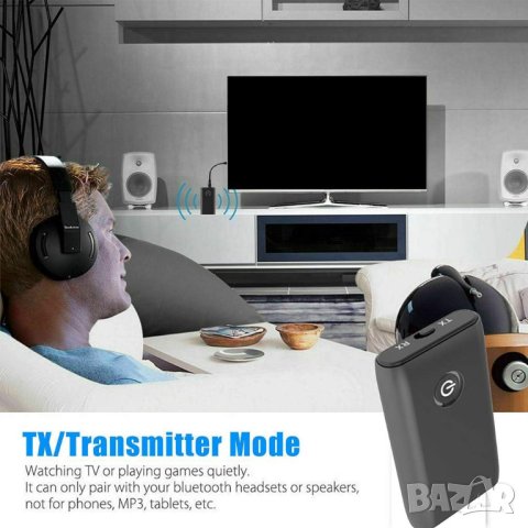 Bluetooth приемник, предавател, ресийвър, трансмитер AUX, безжичен, аудио, адаптер, музика за кола, снимка 5 - Ресийвъри, усилватели, смесителни пултове - 41652276