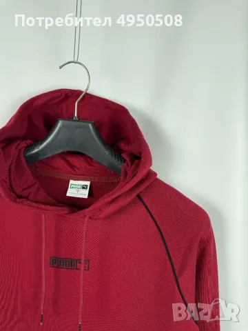 Мъжка памучна блуза с качулка „Puma“ с лого „Box Logo“, размер S, снимка 2 - Суичъри - 56120766