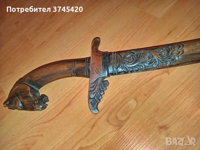 Декоративен кинжал с конска глава, снимка 3 - Колекции - 56330358