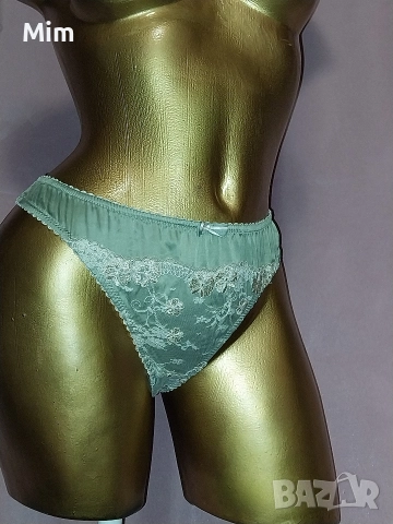  Резервирани М Сатенена полупрашка в светло зелено , снимка 6 - Бельо - 52820864