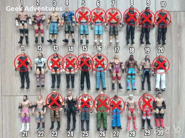 Екшън Фигурки WWE Кеч Pro-Wrestling Action Figures Ambrose Reigns Cena 2/2