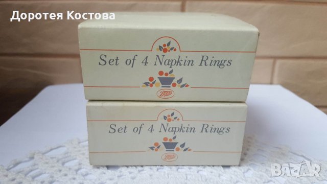 8 бр. Красиви порцеланови пръстени за салфетки от Корея, снимка 7 - Антикварни и старинни предмети - 39478468