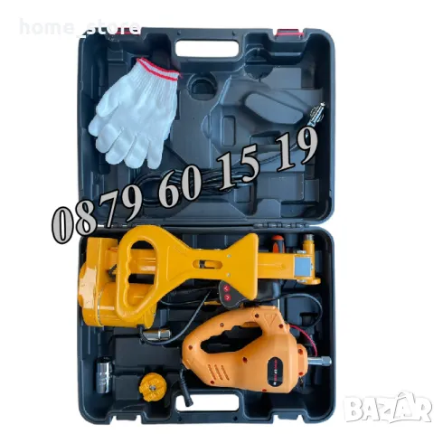 Комплект Електрически крик с електрически гайковерт 12 V 2 тона, снимка 3 - Други инструменти - 50090757